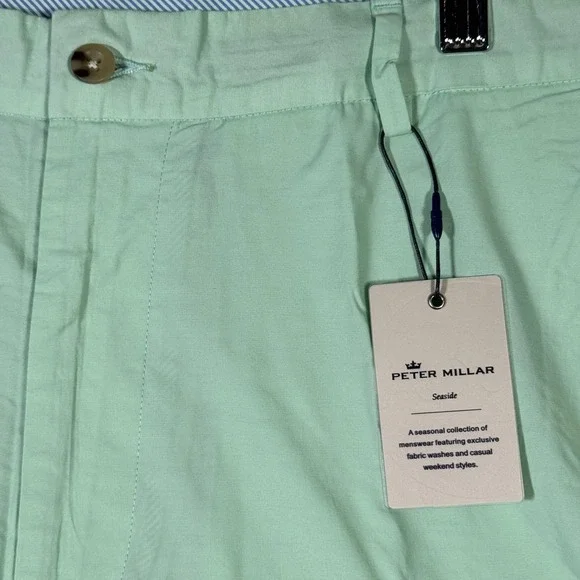 Peter Millar Shorts Mens 36‎ Seaside MS21B01 Stretch Chino Lightweight Poplin - Picture 2 of 11